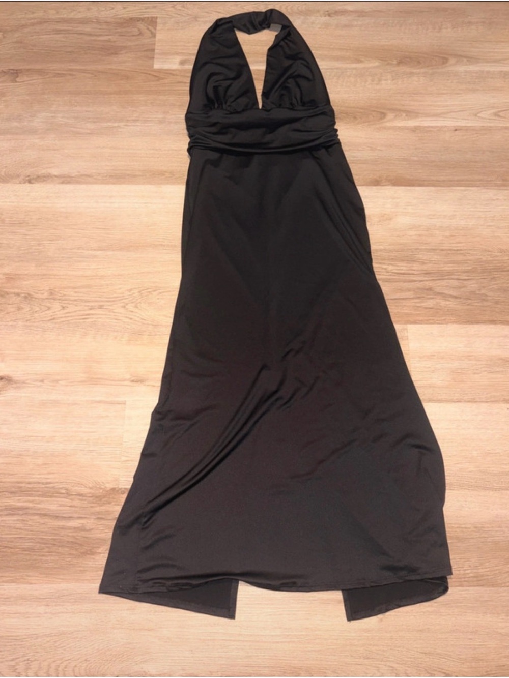 Express Black Halter Neck Maxi Dress